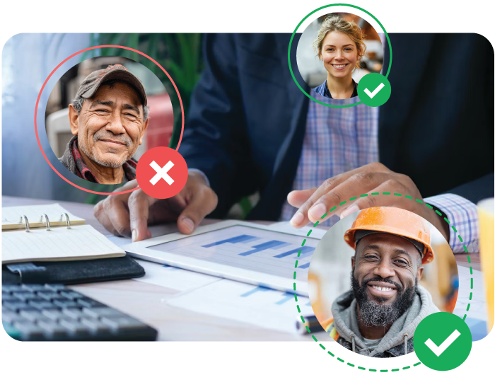 Office Work with Approved/Denied Employees