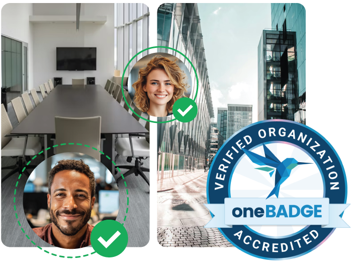 oneBADGE Verified Organization Crest
